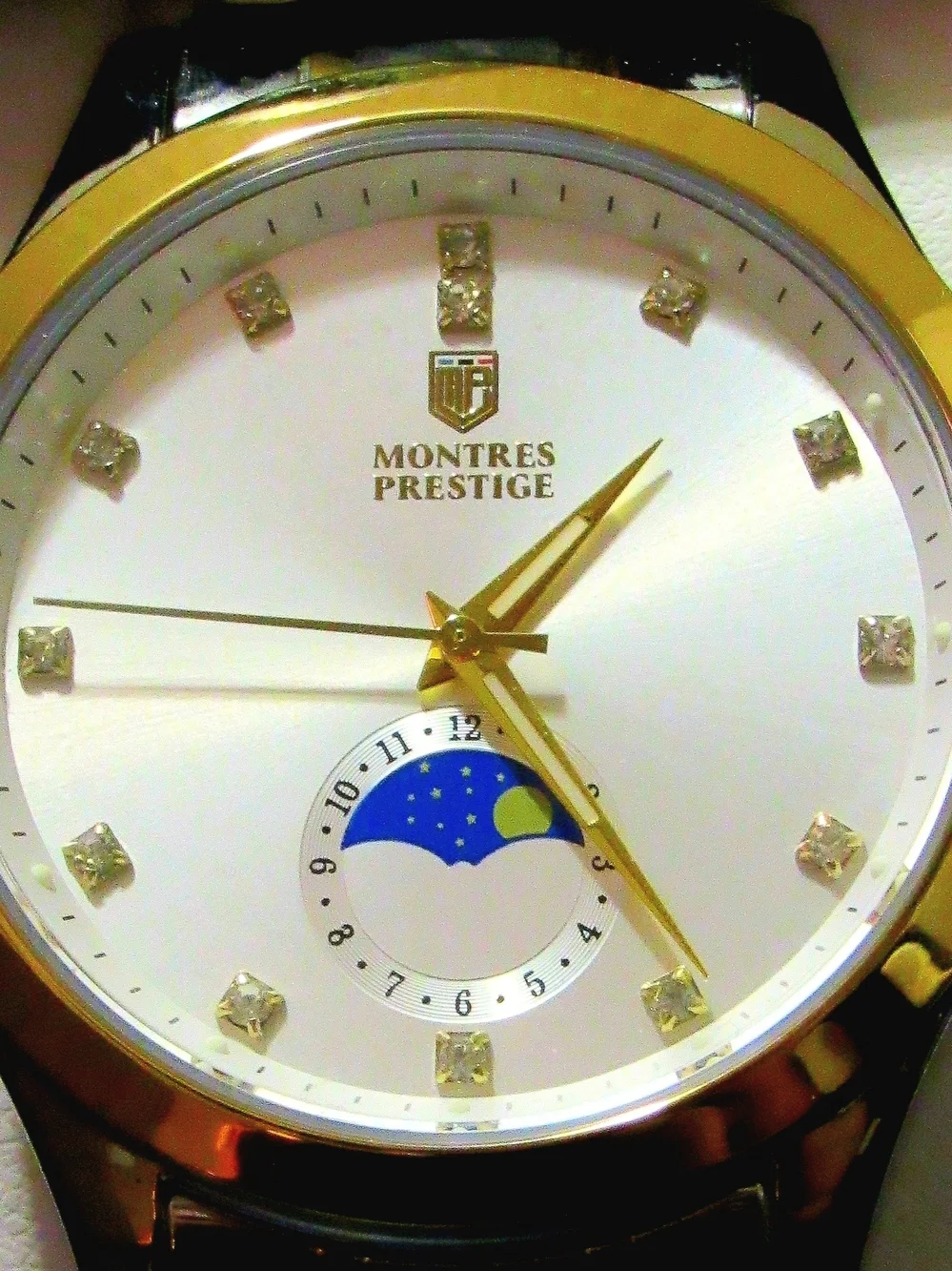 Men's Silver and Gold Dress Watch